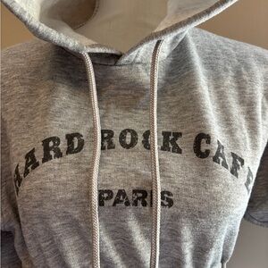 Hard Rock Cafe Gray Crop Top